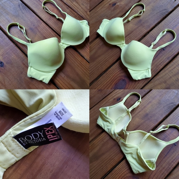 Victoria's Secret 32B Body by Victoria Ipex lime green demi bra - Picture 4 of 4